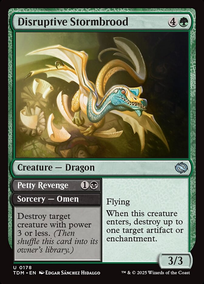 Disruptive Stormbrood // Petty Revenge (Tarkir: Dragonstorm) 