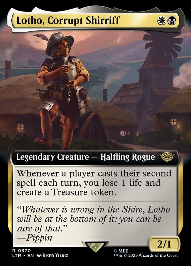 Lotho, Corrupt Shirriff 370/281 (Universes Beyond: The Lord of the Rings: Tales of Middle-earth)  - Extended Art