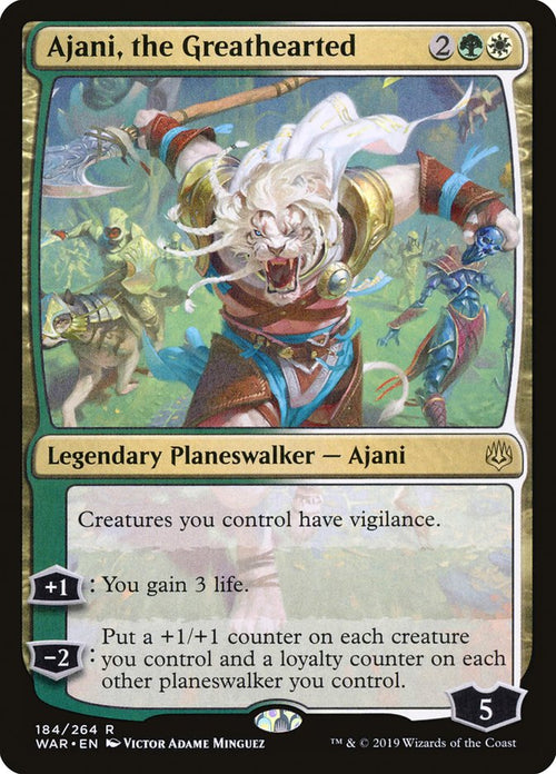 Ajani, the Greathearted 184/264 (War of the Spark) 