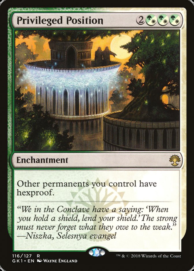 Privileged Position 116/127 (Guilds of Ravnica: Guild Kits) 
