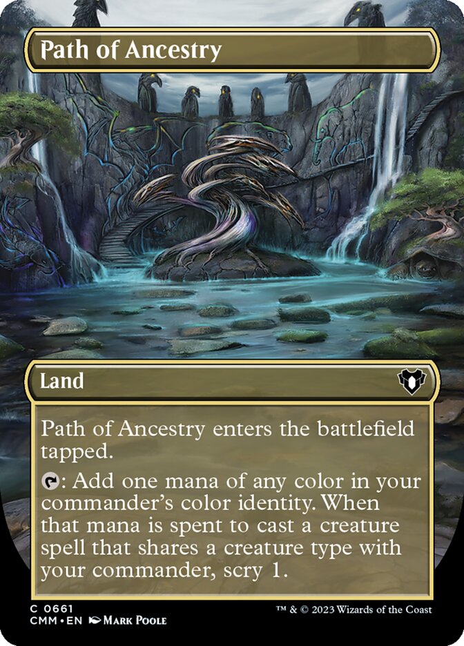 Path of Ancestry 661/451 (Commander Masters)  - Borderless Foil