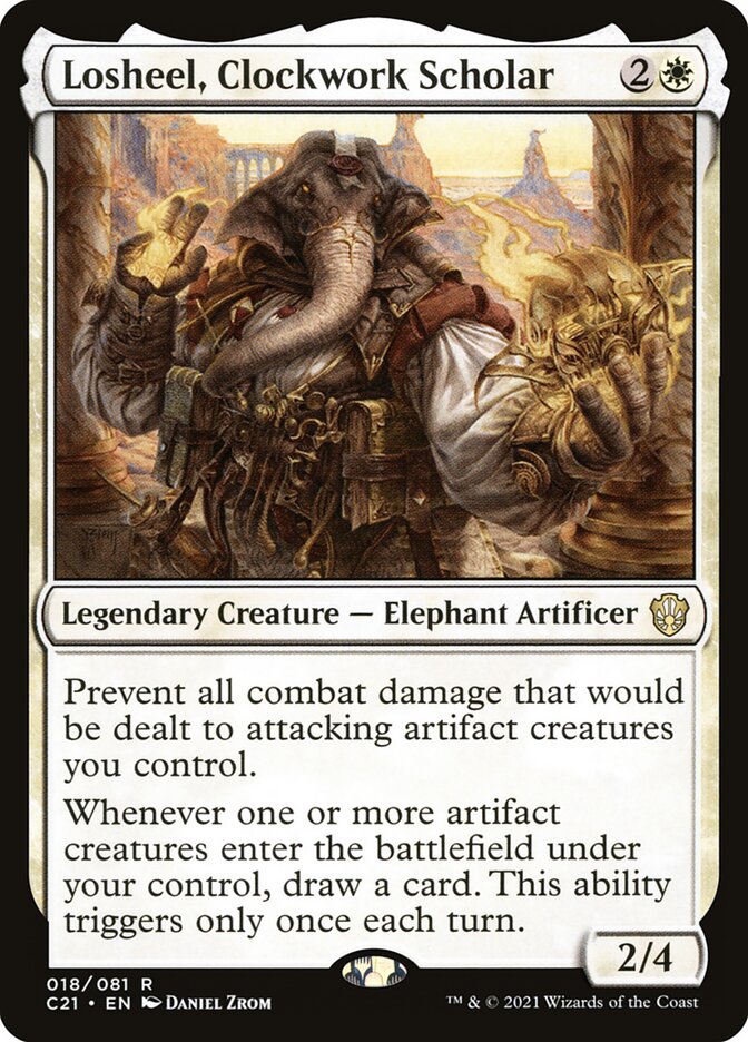 Losheel, Clockwork Scholar 18/81 (Commander 2021) 