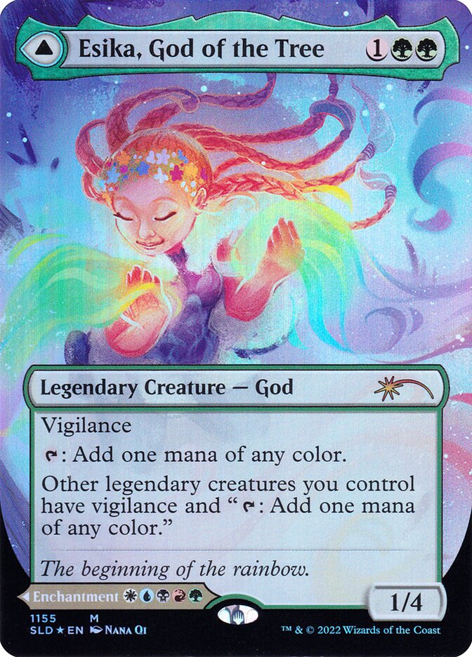 Esika, God of the Tree // The Prismatic Bridge 1155/1 (Secret Lair Drop Series)  - Borderless Foil
