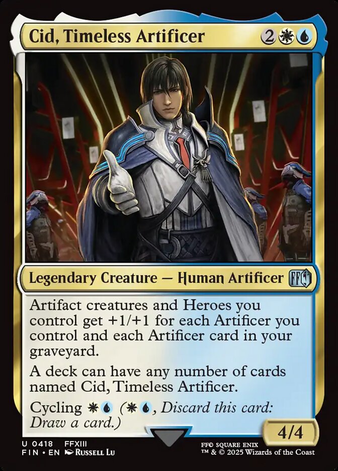 Cid, Timeless Artificer 418/309 (FINAL FANTASY)  - Foil