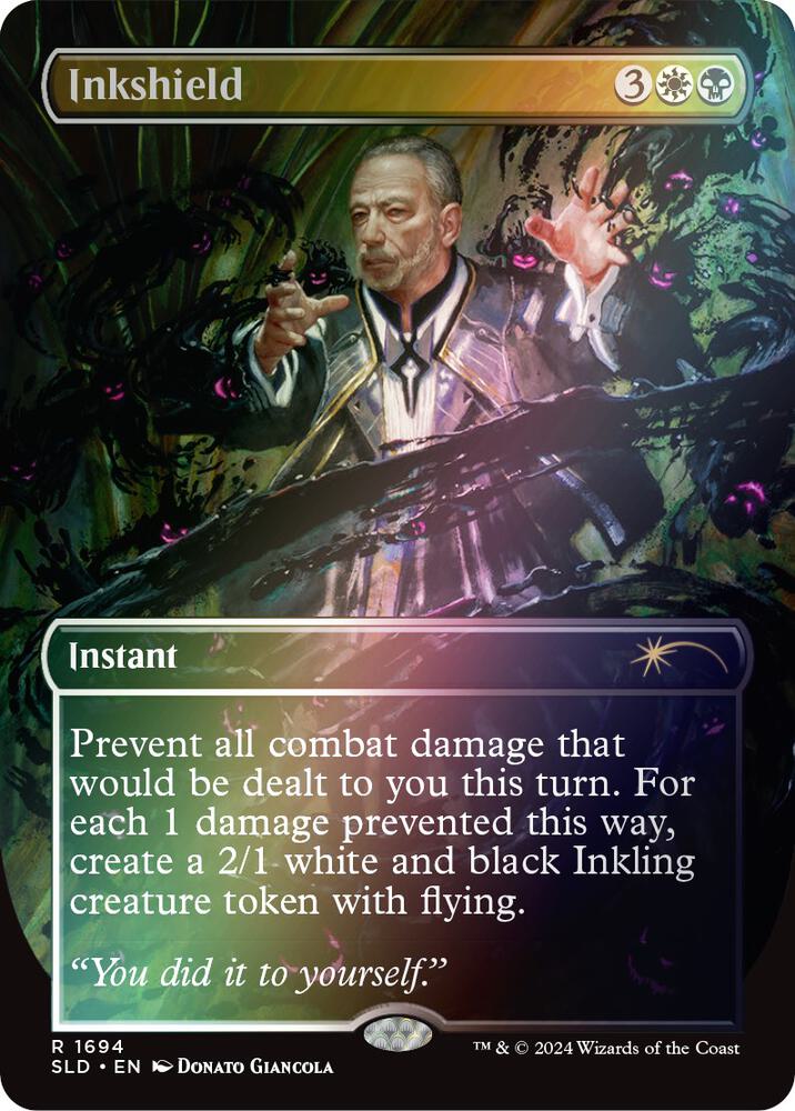 Inkshield 1694 (Secret Lair Drop Series)  - Borderless Rainbow Foil