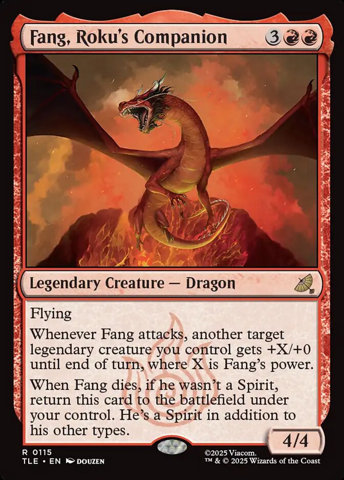 Fang, Roku's Companion 115/317 (Avatar: The Last Airbender: Eternal-Legal)  - Foil
