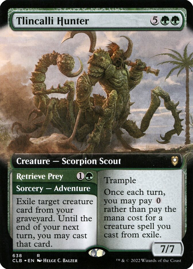 Tlincalli Hunter // Retrieve Prey (Commander Legends: Battle for Baldur's Gate) 