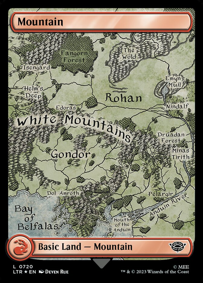 Mountain 720/281 (Universes Beyond: The Lord of the Rings: Tales of Middle-earth)  - Full Art Surge Foil