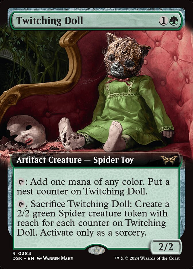 Twitching Doll 384 (Duskmourn: House of Horror)  - Extended Art Foil