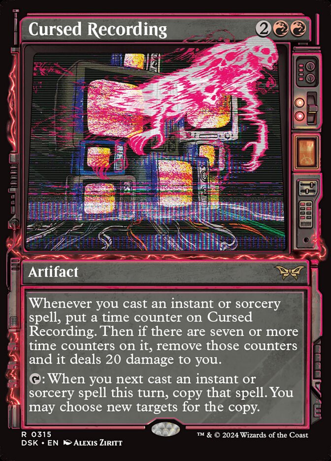 Cursed Recording (Duskmourn: House of Horror) 