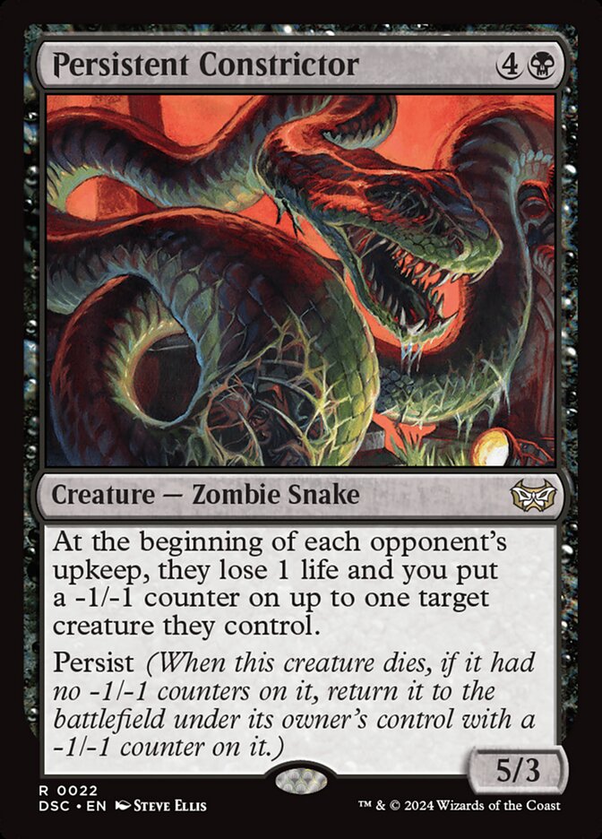 Persistent Constrictor 22/40 (Commander: Duskmourn: House of Horror) 