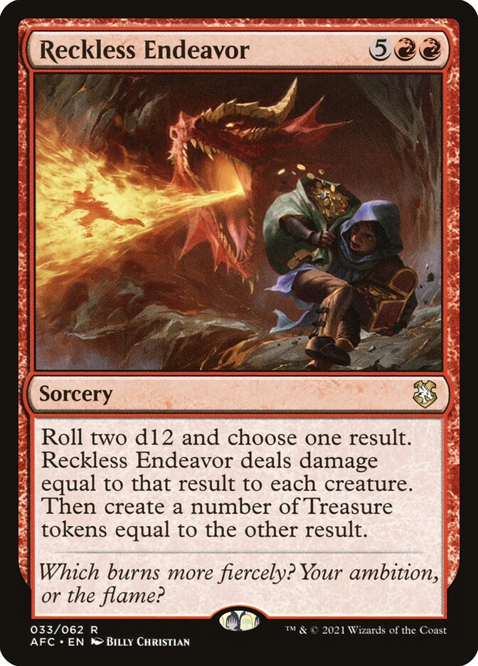 Reckless Endeavor 33 (Commander: Adventures in the Forgotten Realms) 