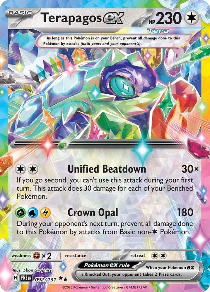 Terapagos ex 092/131 (SV: Prismatic Evolutions)  - Holofoil