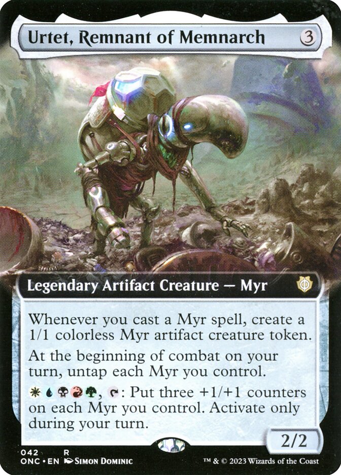Urtet, Remnant of Memnarch 42 (Commander: Phyrexia: All Will Be One)  - Extended Art