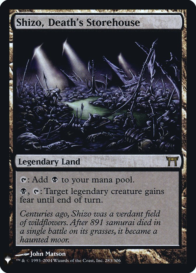 Shizo, Death's Storehouse CHK-283/5075 (The List Reprints)  - Foil