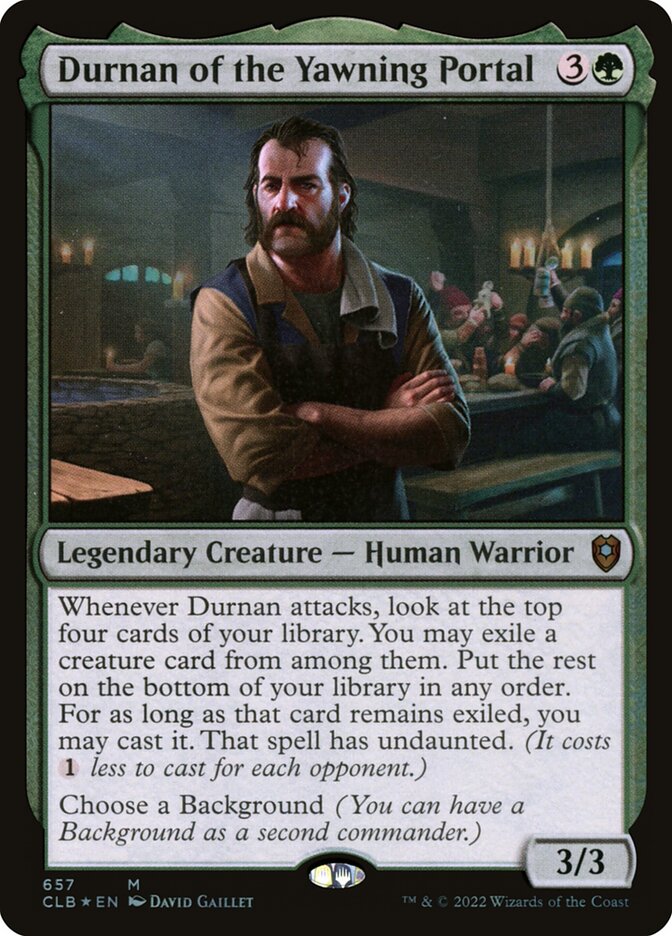 Durnan of the Yawning Portal (Commander Legends: Battle for Baldur's Gate)  - undefined