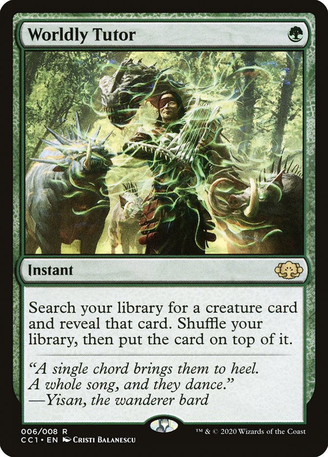 Worldly Tutor (Commander Collection: Green) 