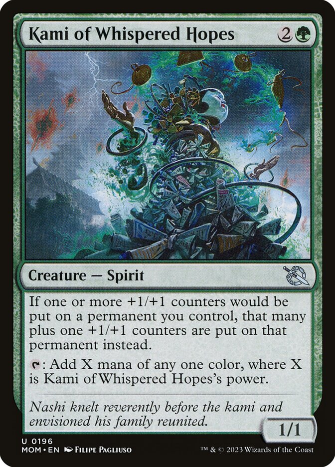 Kami of Whispered Hopes 196 (March of the Machine)  - Foil