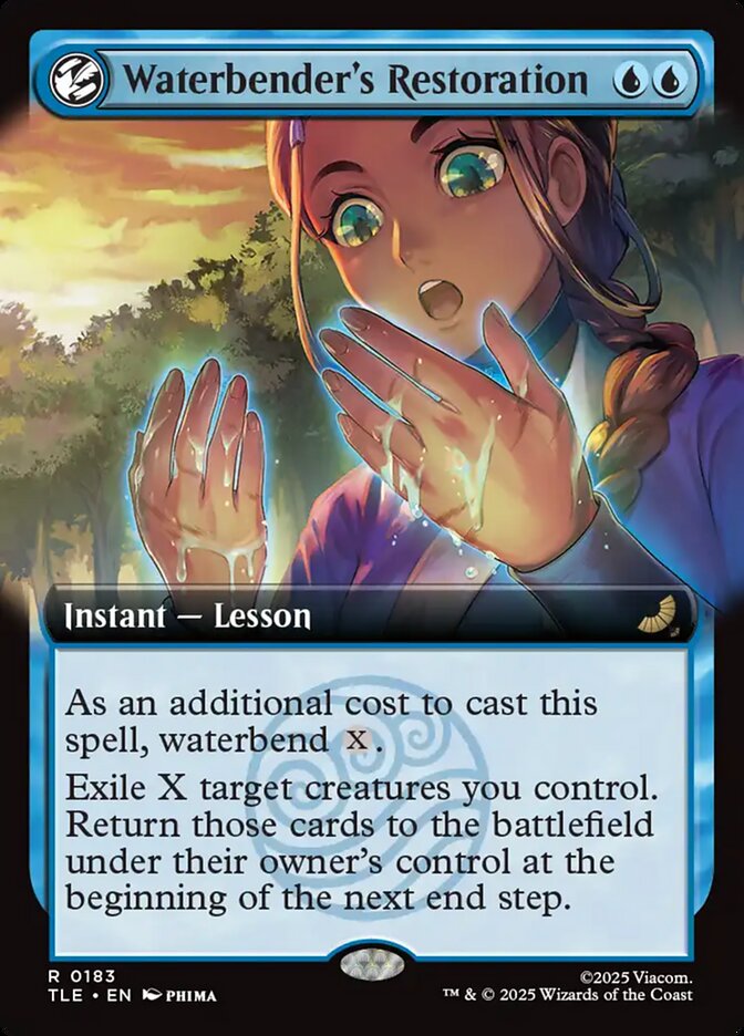 Waterbender's Restoration 183 (Avatar: The Last Airbender: Eternal-Legal)  - Extended Art Foil