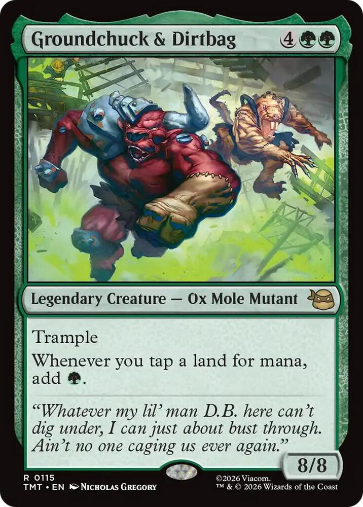 Groundchuck and Dirtbag 115/260 (Teenage Mutant Ninja Turtles)  - Foil