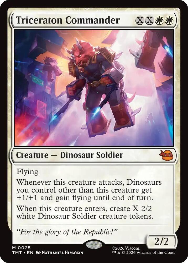 Triceraton Commander 25/190 (Teenage Mutant Ninja Turtles)  - Foil