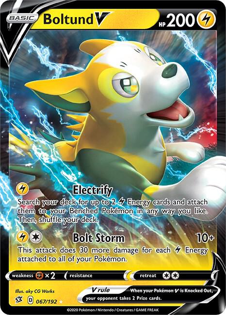 Boltund V 067/192 (SWSH02: Rebel Clash)  - Holofoil