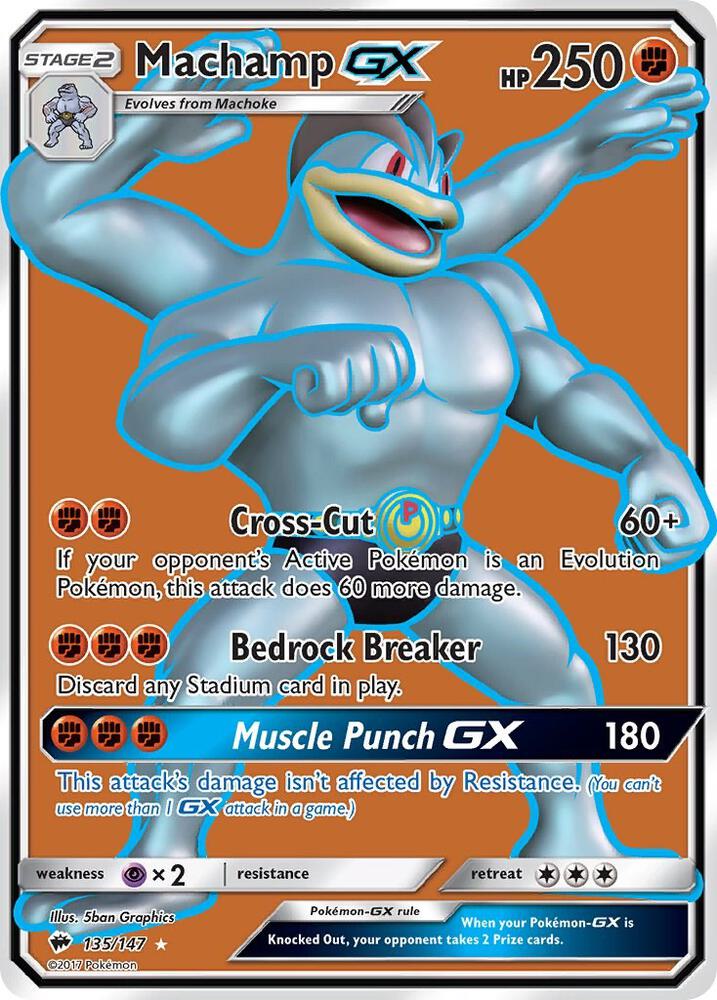 Machamp GX Full Art (SM - Burning Shadows)  - Holofoil