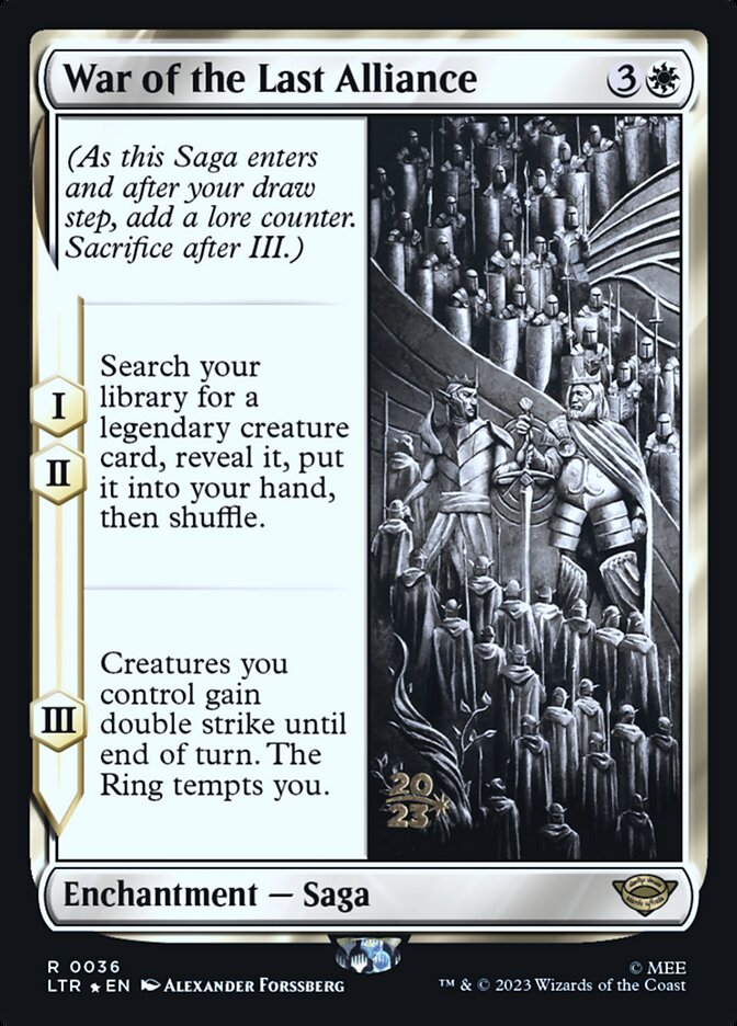 War of the Last Alliance (Prerelease Cards)  - undefined