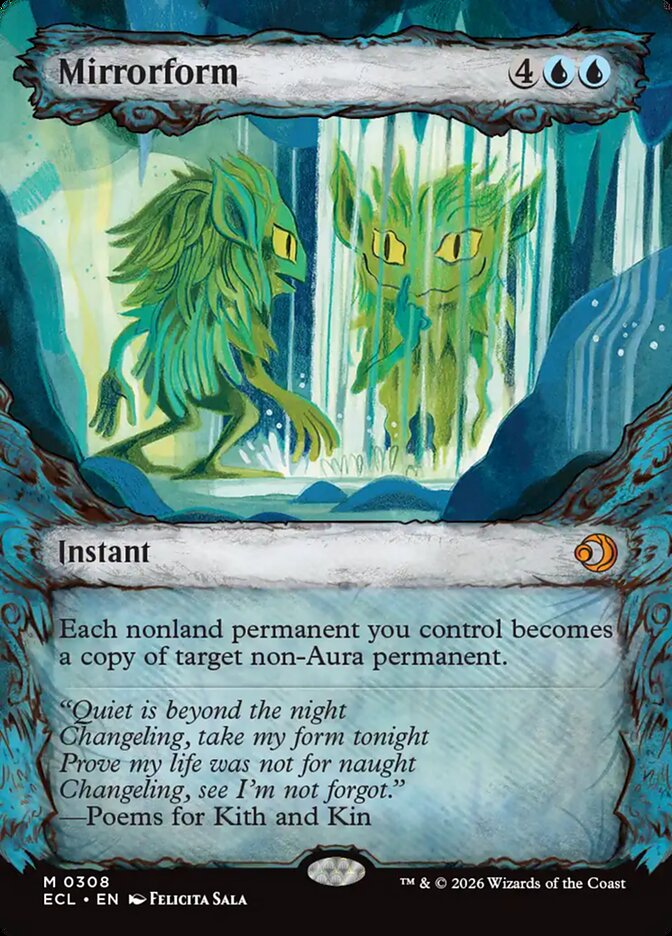 Mirrorform  308/273 (Lorwyn Eclipsed)  - Showcase Foil