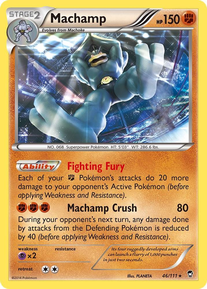 Machamp 46/111 (XY - Furious Fists)  - Holofoil
