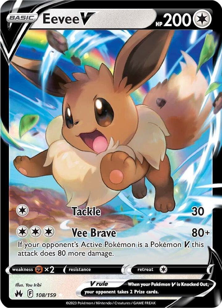 Eevee V 108/159 (SWSH: Crown Zenith)  - Holofoil