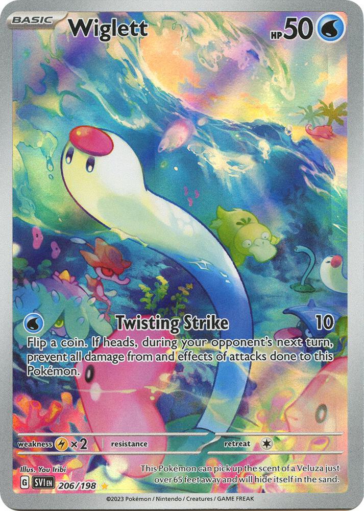 Wiglett 206 198 (SV01: Scarlet & Violet Base Set)  - Holofoil