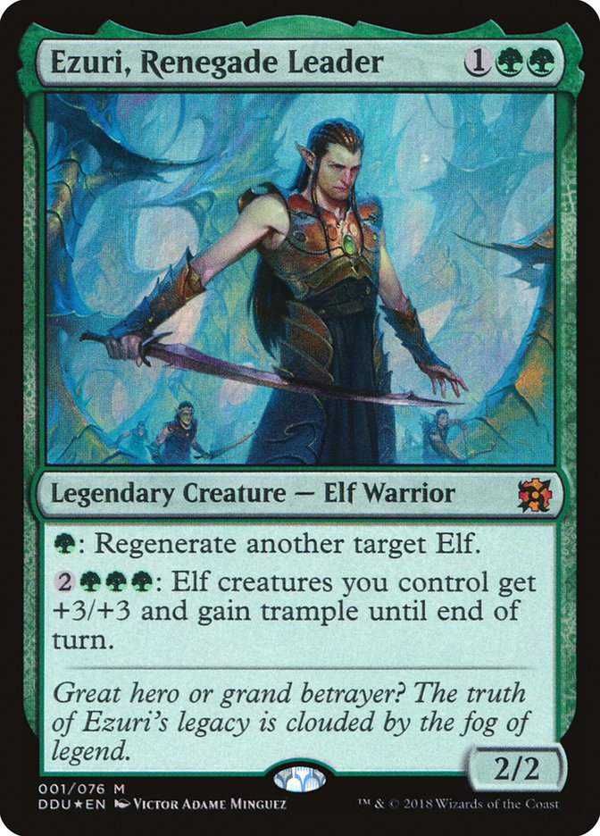 Ezuri, Renegade Leader 1/76 (Duel Decks: Elves vs. Inventors)  - Foil