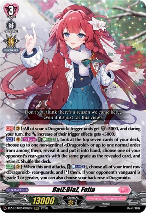 RaiZBlaZ Folia (DZ-LBT02: Lyrical Monasterio Season of Wonders) 