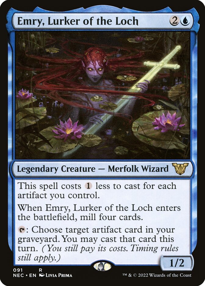 Emry, Lurker of the Loch (Commander: Kamigawa: Neon Dynasty) 