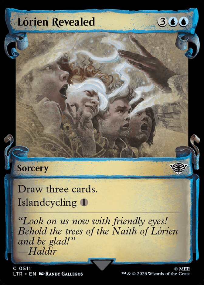 Lorien Revealed 511 (Universes Beyond: The Lord of the Rings: Tales of Middle-earth)  - Showcase Scroll Foil