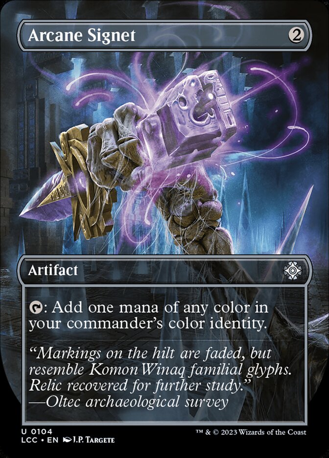 Arcane Signet 104/370 (Commander: The Lost Caverns of Ixalan)  - Borderless Foil