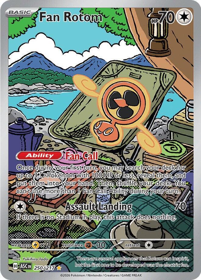 Fan Rotom 250 217 (ME: Ascended Heroes)  - Holofoil