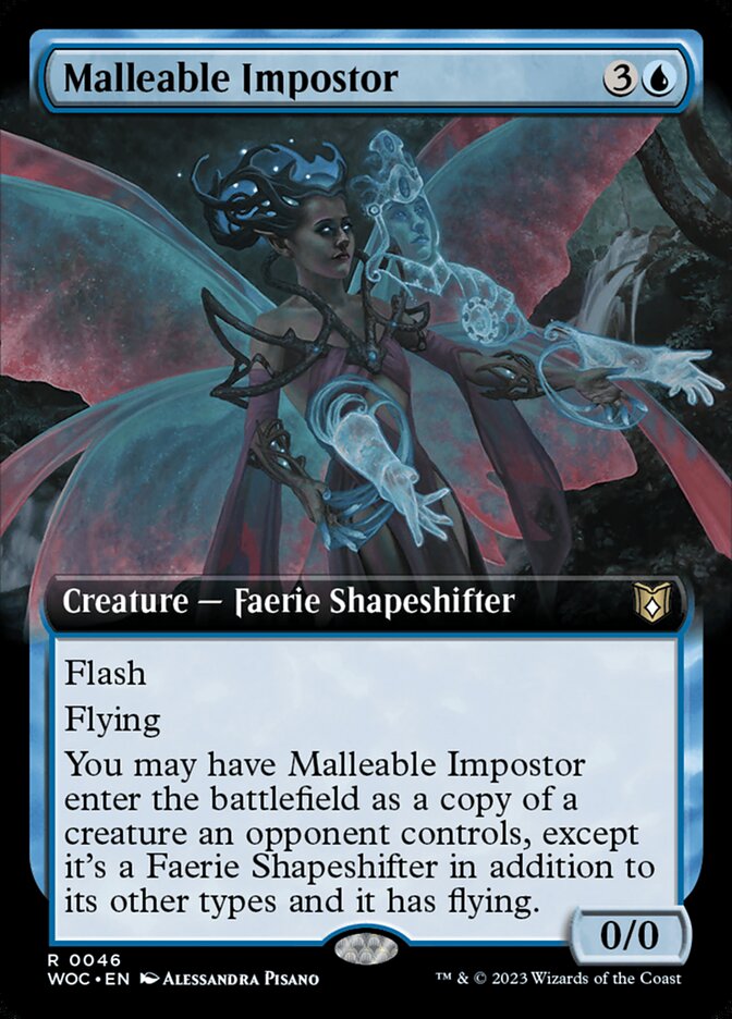Malleable Impostor 46/173 (Commander: Wilds of Eldraine)  - Extended Art