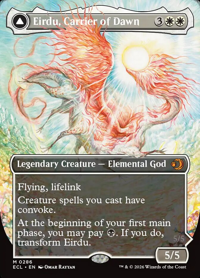 Eirdu, Carrier of Dawn // Isilu, Carrier of Twilight (Lorwyn Eclipsed) 