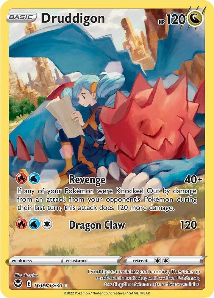 Druddigon TG09/TG30 (SWSH12: Silver Tempest Trainer Gallery)  - Holofoil