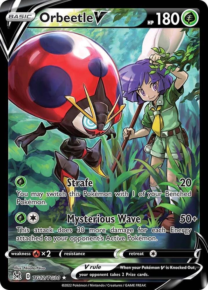Orbeetle V (SWSH11: Lost Origin Trainer Gallery)  - Holofoil