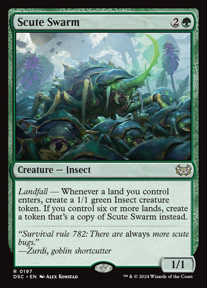 Scute Swarm (Commander: Duskmourn: House of Horror) 