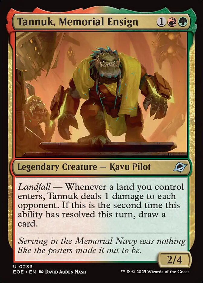 Tannuk, Memorial Ensign (Edge of Eternities) 