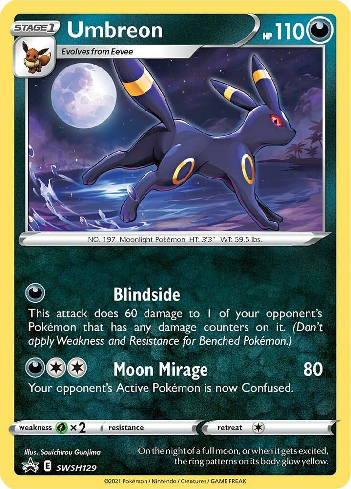 Umbreon SWSH129 (SWSH: Sword & Shield Promo Cards)  - Holofoil