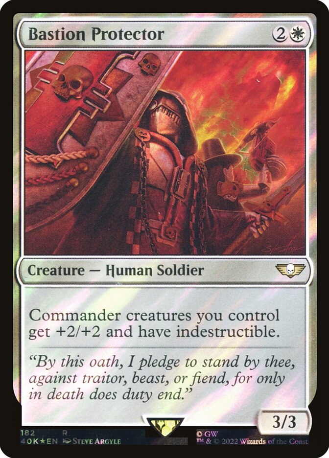 Bastion Protector 182★/617 (Universes Beyond: Warhammer 40,000)  - Surge Foil