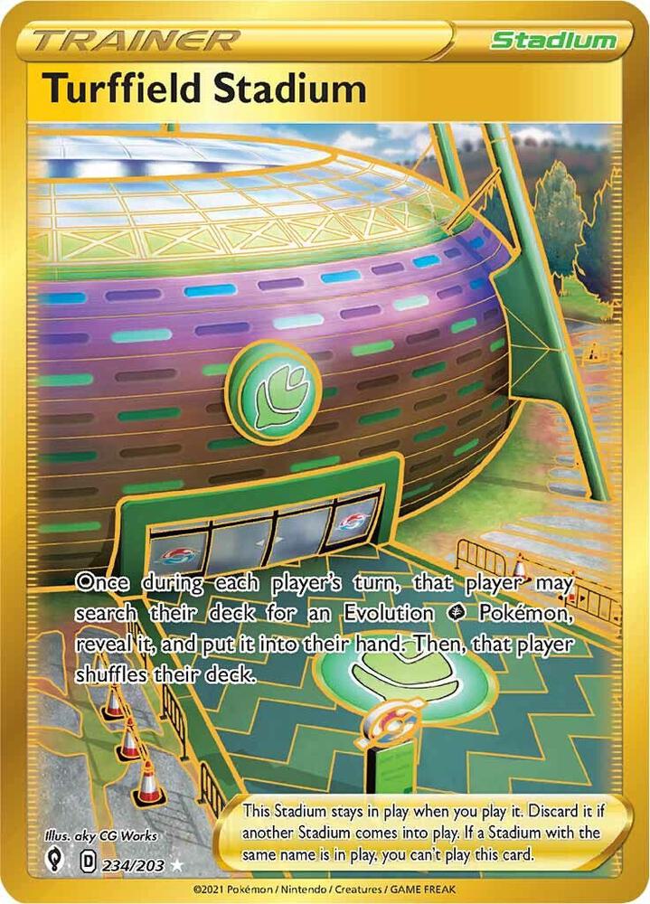 Turffield Stadium Secret 234/203 (SWSH07: Evolving Skies)  - Holofoil