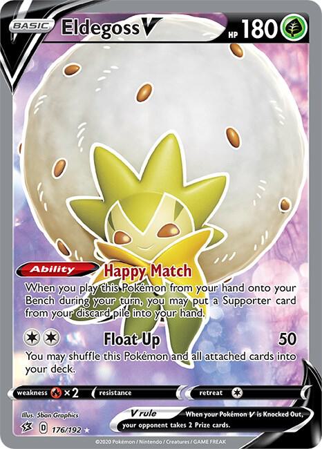 Eldegoss V Full Art (SWSH02: Rebel Clash)  - Holofoil