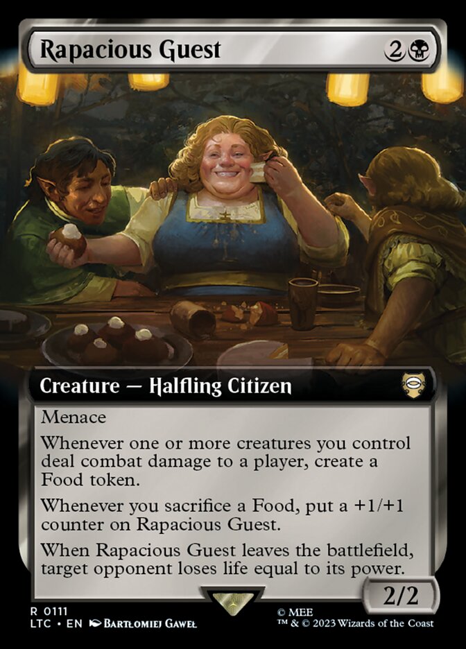 Rapacious Guest 111 (Commander: The Lord of the Rings: Tales of Middle-earth)  - Extended Art