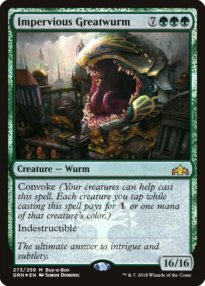Impervious Greatwurm 273 (Buy-A-Box Promos)  - Foil